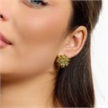 Серьги цветы Каталог >> Бижутерия >> Ювелирная бижутерия коллекция "Дубай" покрытие посеребрение, вставка: фианиты и цирконы, цвет: желтый, арт.216.460 216.460