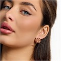 Серьги цветы Каталог >> Бижутерия >> Ювелирная бижутерия коллекция "Дубай" покрытие позолота, вставка: фианиты и цирконы, цвет: розовый, арт.216.456 216.456