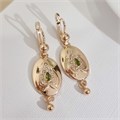 Серьги самовыры Каталог >> Бижутерия >> Ювелирная бижутерия коллекция "Дубай" покрытие позолота, вставка: фианит и цирконы, цвет: зеленый и прозрачный, арт.215.735 215.735