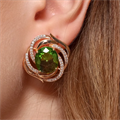 Серьги с крупным камнем Каталог >> Бижутерия >> Ювелирная бижутерия коллекция "Дубай" покрытие позолота, вставка: стекло и цирконы, цвет: бледно-зеленый и прозрачный, арт.215.731 215.731