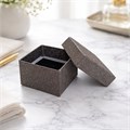 Подарочная коробочка для украшений, цвет: черный с блестками, арт.007.328 007.328