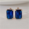 Серьги Каталог >> Бижутерия >> Ювелирная бижутерия с крупным камнем коллекция "Дубай", покрытие позолота, вставка: стекло, цвет: синий, арт.313.512 313.512
