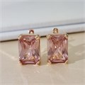 Серьги Каталог >> Бижутерия >> Ювелирная бижутерия с крупным камнем коллекция "Дубай", покрытие позолота, вставка: стекло, цвет: розовый, арт.313.513 313.513