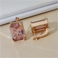 Серьги Каталог >> Бижутерия >> Ювелирная бижутерия с крупным камнем коллекция "Дубай", покрытие позолота, вставка: стекло, цвет: розовый, арт.313.513 313.513