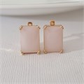 Серьги Каталог >> Бижутерия >> Ювелирная бижутерия с крупным камнем коллекция "Дубай", покрытие позолота, вставка: стекло, цвет: розовый матовый, арт.313.520 313.520