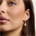 Серьги с подвеской Каталог >> Бижутерия >> Ювелирная бижутерия коллекция "Дубай", покрытие позолота, вставка: фианиты и цирконы, цвет: розовый матовый и прозрачный, арт.215.720 215.720