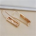 Серьги ажурные длинные Каталог >> Бижутерия >> Ювелирная бижутерия коллекция "Дубай", покрытие позолота, арт.215.724 215.724