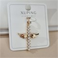 Кулон крест крылья ангела коллекция "Xuping" покрытие позолота, вставка: цирконы, цвет: прозрачный, арт.101.347 101.347