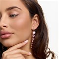Серьги длинные с камнями Каталог >> Бижутерия >> Ювелирная бижутерия коллекция "Дубай", покрытие позолота, вставка: фианиты, цвет: розовый, арт.215.661 215.661