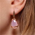 Серьги длинные с крупным камнем Каталог >> Бижутерия >> Ювелирная бижутерия коллекция "Дубай", покрытие позолота, вставка: стекло, цвет: розовый матовый, арт.313.417 313.417