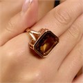 Кольцо 18 р Каталог >> Бижутерия >> Ювелирная бижутерия коллекция "Дубай", покрытие позолота, вставка: стекло, цвет: коричневый, арт.414.388-18 414.388-18