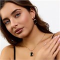 Комплект ювелирной бижутерии коллекция "Дубай" серьги и кулон, покрытие позолота, вставка: стекло, цвет: изумрудный, арт.414.277 414.277