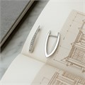 Серьги Каталог >> Бижутерия >> Ювелирная бижутерия коллекция "Дубай" покрытие посеребрение, вставка: цирконы, арт.007.140 007.140