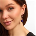 Серьги длинные подвески с камнем коллекция "Дубай", покрытие позолота, арт.215.244 (1) 215.244