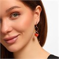 Серьги длинные подвески с камнем коллекция "Дубай", покрытие позолота, арт.215.243 (1) 215.243