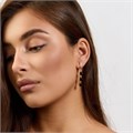 Серьги висячие Каталог >> Бижутерия >> Ювелирная бижутерия коллекция "Дубай" , покрытие позолота, вставка: фианиты, цвет: черный, арт.414.214 414.214