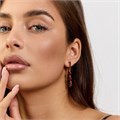 Серьги висячие Каталог >> Бижутерия >> Ювелирная бижутерия коллекция "Дубай" , покрытие позолота, вставка: фианиты, цвет: рубиновый, арт.414.217 414.217
