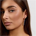 Серьги висячие Каталог >> Бижутерия >> Ювелирная бижутерия коллекция "Дубай" , покрытие позолота, вставка: фианиты, цвет: синий, арт.414.211 414.211