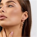 Серьги висячие Каталог >> Бижутерия >> Ювелирная бижутерия коллекция "Дубай" , покрытие позолота, вставка: фианиты, цвет: хамелеон, арт.414.215 414.215