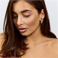 Серьги Каталог >> Бижутерия >> Ювелирная бижутерия Итальянское золото (покрытие желтое 14к) , вставка: фианиты, цвет: прозрачный, арт.217.433 217.433