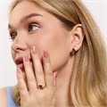 Комплект ювелирной бижутерии коллекция "Дубай" серьги и кольцо 20 р, покрытие позолота, вставка: фианиты, цвет: фиолетовый, арт.314.999-20 314.999-20