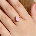 Кольцо 20 р Каталог >> Бижутерия >> Ювелирная бижутерия коллекция "Дубай", покрытие позолота, вставка: фианиты, цвет: нежный розовый матовый, арт.414.104-20 414.104-20