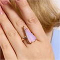 Кольцо 18 р Каталог >> Бижутерия >> Ювелирная бижутерия коллекция "Дубай", покрытие позолота, вставка: фианит, цвет: нежный розовый, арт.414.156-18 414.156-18