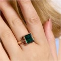 Кольцо 20 р Каталог >> Бижутерия >> Ювелирная бижутерия коллекция "Дубай", покрытие позолота, вставка: фианит, цвет: изумрудный, арт.414.115-20 414.115-20