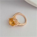 Кольцо 20 р Каталог >> Бижутерия >> Ювелирная бижутерия коллекция "Дубай", покрытие позолота, вставка: фианиты и цирконы, цвет: желтый и прозрачный, арт.414.131-20 414.131-20