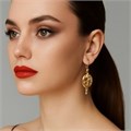 Серьги самовары Каталог >> Бижутерия >> Ювелирная бижутерия коллекция "Дубай" покрытие позолота, арт.215.528 215.528