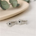 Серьги скелет рыбы, покрытие посеребрение, арт.313.244 313.244