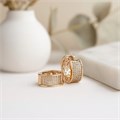 Серьги колечки с камнями "Дубайское золото", арт.313.238 313.238