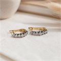Серьги с цирконами, цвет покрытия желтое золото, арт.313.234 313.234