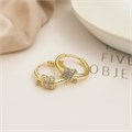 Серьги колечки, цвет покрытия желтое золото, арт.313.236 313.236