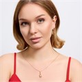 Комплект ювелирной бижутерии коллекция "Дубай" серьги и кулон, покрытие позолота, арт.314.899 314.899