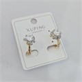 Серьги коллекция "Xuping" покрытие позолота, вставка: фианиты, арт.004.080 004.080