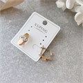 Серьги коллекция "Xuping" покрытие позолота, вставка: фианиты, арт.004.068 004.068