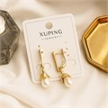 Серьги коллекция "Xuping" покрытие позолота, вставка: искусственный жемчуг, арт.004.062 004.062