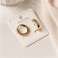 Серьги коллекция "Xuping" покрытие позолота, вставка: фианиты, арт.004.035 004.035