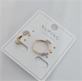 Серьги коллекция "Xuping" покрытие позолота, вставка: фианиты, арт.004.037 004.037