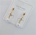 Серьги коллекция "Xuping" покрытие позолота, вставка: искусственный жемчуг, арт.004.029 004.029