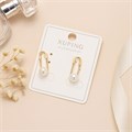 Серьги коллекция "Xuping" покрытие позолота, вставка: искусственный жемчуг, арт.004.030 004.030