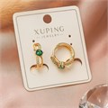 Серьги коллекция "Xuping" покрытие позолота, вставка: фианиты, арт.004.021 004.021