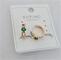Серьги коллекция "Xuping" покрытие позолота, вставка: фианиты, арт.004.021 004.021