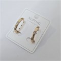 Серьги коллекция "Xuping" покрытие позолота, вставка: фианиты, арт.004.022 004.022