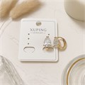 Серьги коллекция "Xuping" покрытие позолота, вставка: фианит, цвет: прозрачный, арт.004.013 004.013