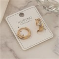 Серьги коллекция "Xuping" покрытие позолота, вставка: фианиты, арт.004.006 004.006