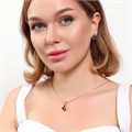 Комплект Каталог >> Бижутерия >> Ювелирная бижутерия коллекция  "Дубай" серьги и кулон, покрытие: позолота, вставка: фианиты, цвет: черный, арт.215.424 215.424