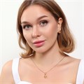 Комплект Каталог >> Бижутерия >> Ювелирная бижутерия коллекция  "Дубай" серьги и кулон, покрытие: позолота, вставка: фианиты, цвет: желтый, арт.215.425 215.425