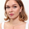 Комплект Каталог >> Бижутерия >> Ювелирная бижутерия коллекция  "Дубай" серьги и кулон, покрытие: позолота, вставка: фианиты, цвет: разноцветный, арт.215.429 215.429